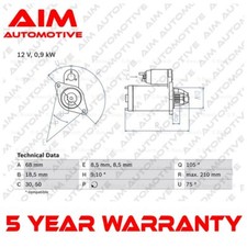 Starter Motor AIM Fits