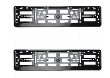 2 x Black Number Plate Holder