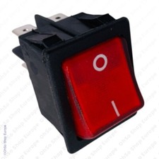 Red Switch Button Illuminated