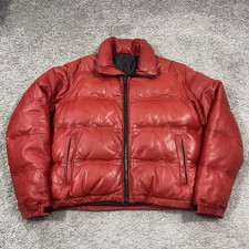 Men’s Red Real Leather