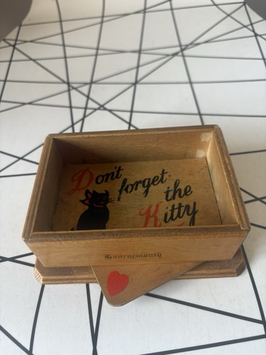 Vintage wooden box don t - wooden,