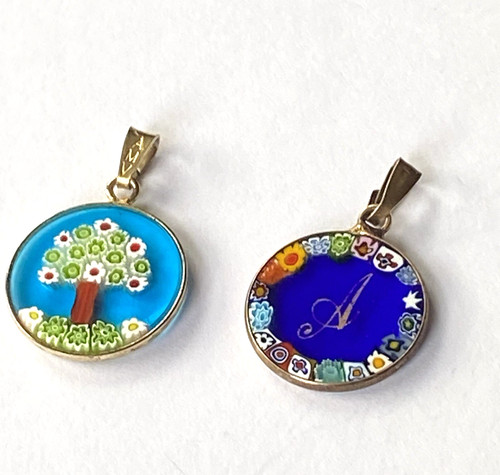 Lot vintage millefiori - 2x,
