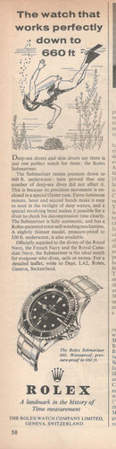 Rolex advertisement 1961 - advertisement,