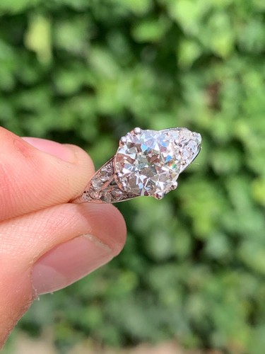 Platinum diamond 5ct old - platinum, 2.5ct