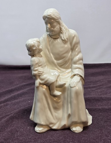 Jesus blessing child porcelain - jesus,