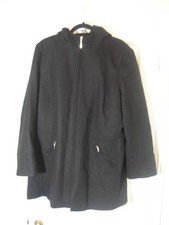 Ladies George black-hooded coat Size 5xl
