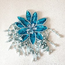 Vintage 1970s Starburst Blue