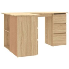 Corner Desk Chipboard Home Office Computer Study Table Multi Colours vidaXL