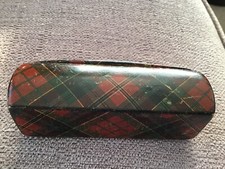 Rare Mauchline Tartan Ware Snuff Box. 3x1x1 Inch.