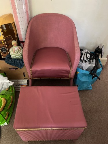 Wicker chair and - chair, matching