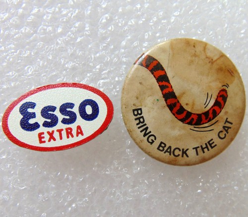 C1960 esso petroleum pin - c1960's,