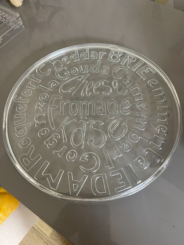 Round glass cheese - round,
