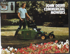 1984 John Deere Commercial Pedestrian Lawn Mowers Brochure Leaflet