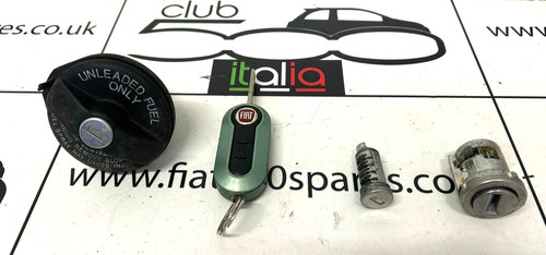 Fiat 500 key barrel set - fiat,