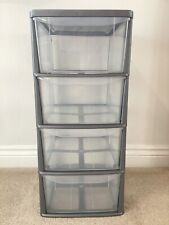 4 Drawer Plastic Tower Storage Unit - COLLECTION ONLY FROM TS8