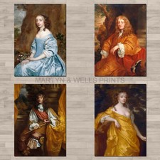 Sir Peter Lely prints. A4