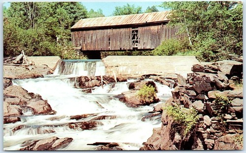 Postcard covered bridge - postcard,