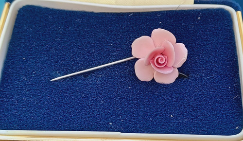 Vintage bone china pink flower - china,