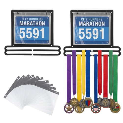 Black iron medal - black,