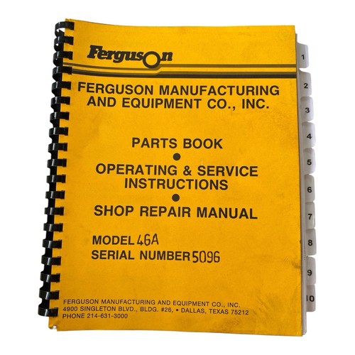 Ferguson 46a parts - ferguson,