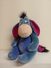Large 18" Vintage Disney Store EEYORE Winnie The Pooh Soft Plush Teddy Toy Tail