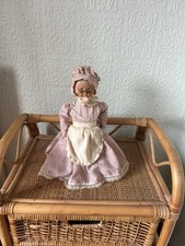 Vintage Granny Doll Plastic Blow Mold Cottage Kitchen Ornament