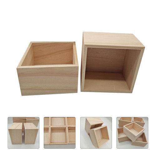 2pcs wooden storage boxes - 2pcs,