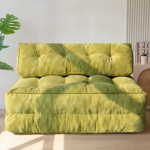 Folding sofa bed - folding, green