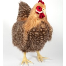 Hen Beige 35cm H Plush Soft