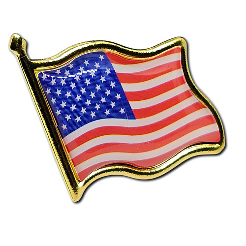 Usa flag badge - flag, pin