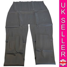 Rubber High Waist Leggings SML Moulded 100% Natural Latex Glamour Goth Fetish UK