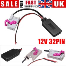 12V/32-Pin Bluetooth Adapter Aux Cable For Audi A3 A4 A6 A8 TT R8 RNS-E Units UK