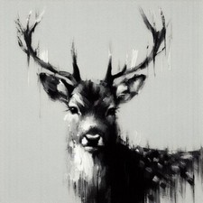 ORIGINAL STAG PAINTING - Deer