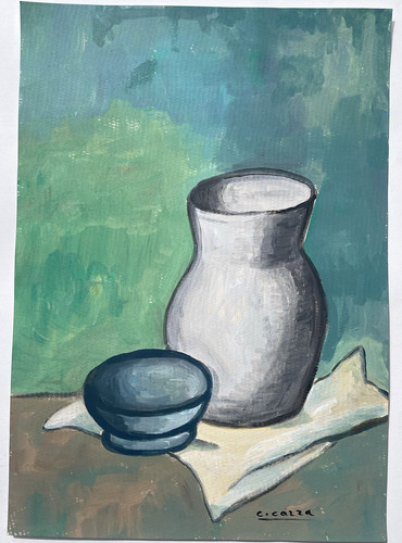 Original painting italy - original, jug