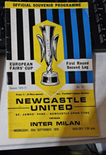 Newcastle United v Inter Milan (European Fairs Cup) 30/09/1970