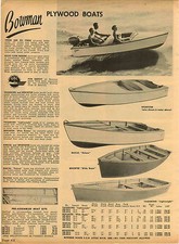 1955 PAPER AD Bowman Plywood