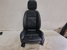 VAUXHALL ASTRA J MK6 2009-2015 PASSENGER FRONT LEFT SEAT BLACK LEATHER HEATED