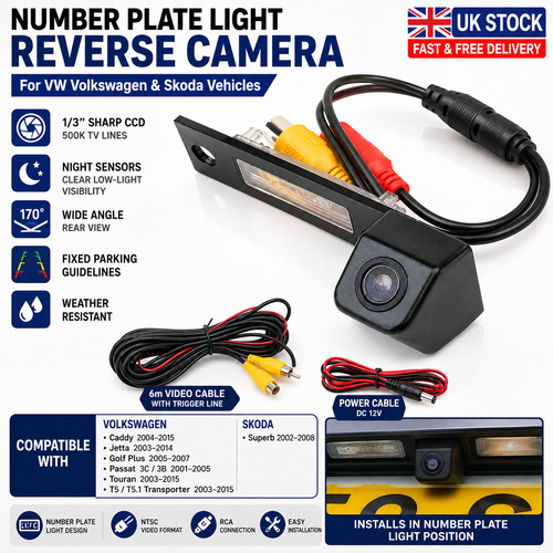 Rear reverse parking camera - rear, vw