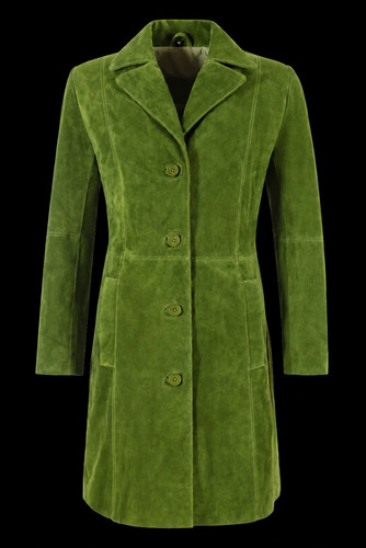 Women genuine leather coat - women's,