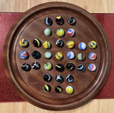 23cm Diameter Wooden Solitaire