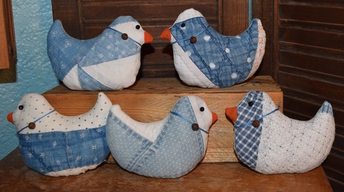 Primitive blue old - 5, quilt