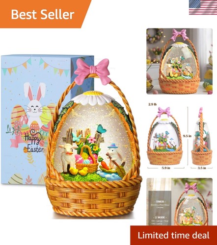 Easter bunny snow - snow, globe