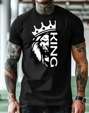 King Lion Mens T-Shirt Stylish