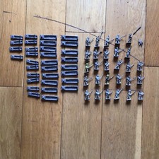 Selection Of Old Vintage Lead Soldiers - Some Painted - And Boats? Not Sure…..