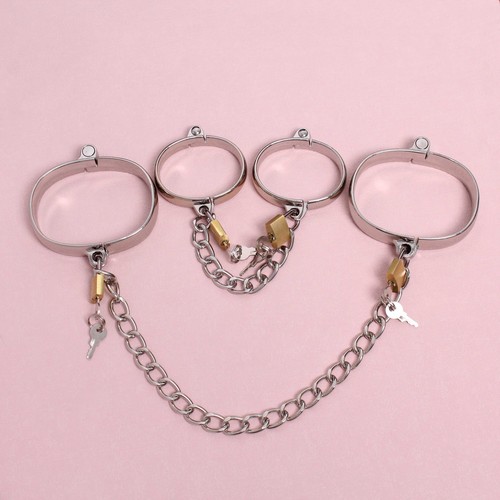 Bondage metal handcuffs ankle - bondage,