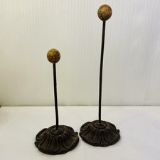 Rare pair antique cast iron - pair,