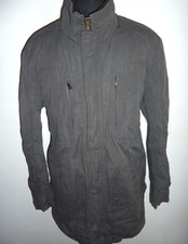 HUGO BOSS Grey Parka Trench Coat Overcoat Field Jacket UK 46 EU 56 Men's