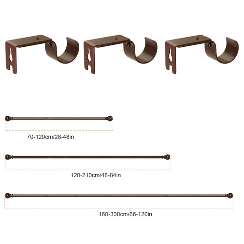 Extendable curtain poles with - extendable,