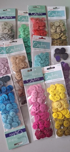 Ombre craft buttons - ombre, 90