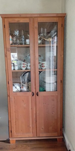 Ikea oak wall unit - oak,